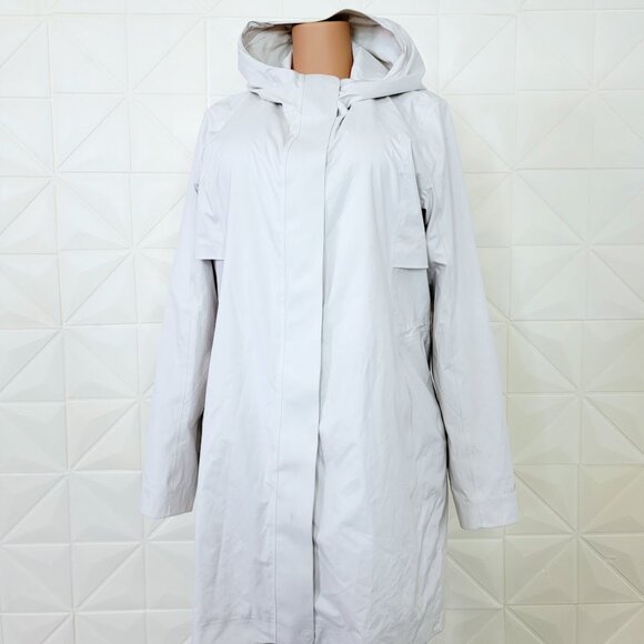 Lululemon Women's Vapor Rain Rebel Waterproof Hooded Rain Coat Jacket Size 14 - Picture 2 of 8